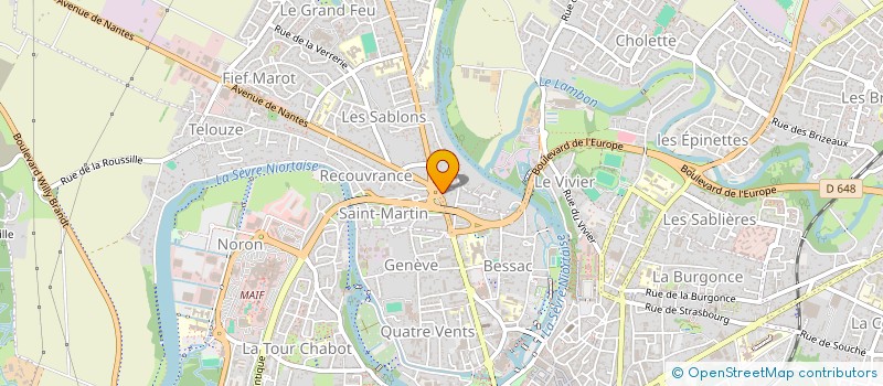 localisation de l'entreprise NECTRAL RECHERCHE ET INDUSTRIE à NIORT