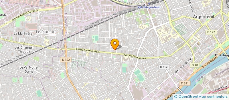 localisation de l'entreprise NED BAT à ARGENTEUIL