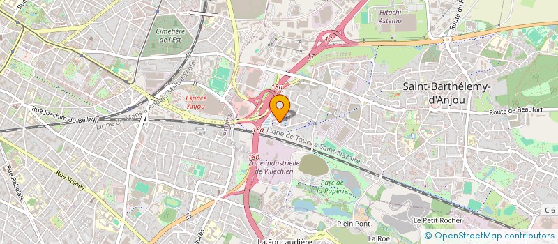 localisation de l'entreprise NED GROUPE TRANSPORT EXPRESS  SAINT-BARTHELEMY-D'ANJOU