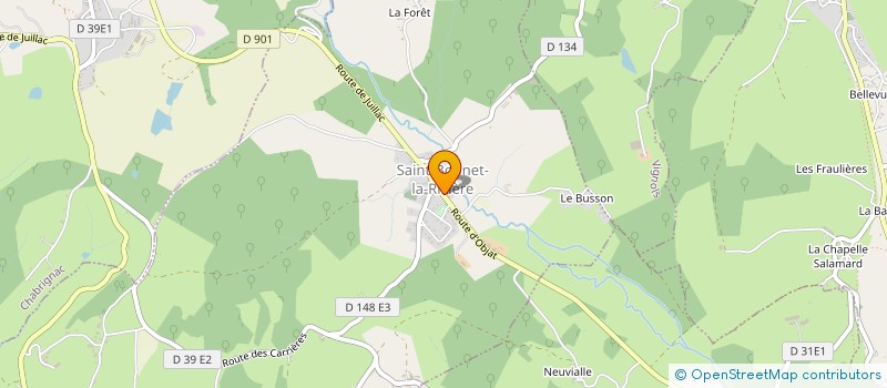 localisation de l'entreprise NEDEAU - COUSTY  SAINT-BONNET-LA-RIVIERE