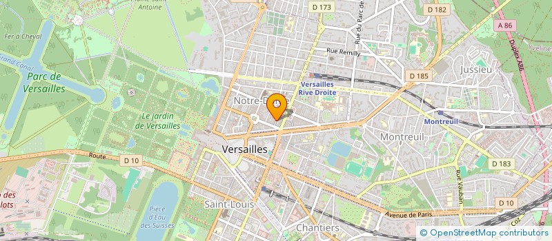 localisation de l'entreprise NEDELAB à VERSAILLES