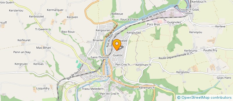 localisation de l'entreprise NEDELEC JEAN-BAPTISTE  PONTRIEUX