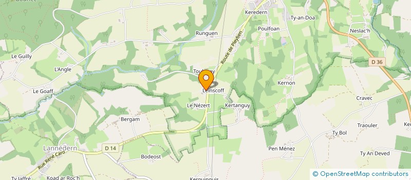 localisation de l'entreprise NEDELLEC  LOQUEFFRET