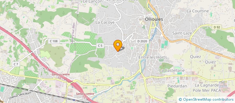 localisation de l'entreprise NEDO CONSTRUCTION  OLLIOULES