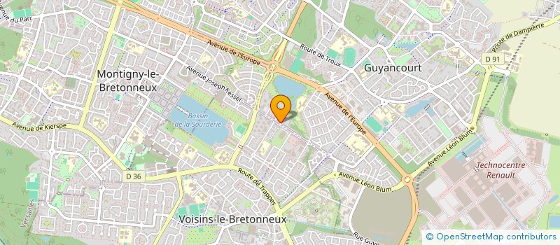 localisation de l'entreprise NEDYCA IMMO  GUYANCOURT