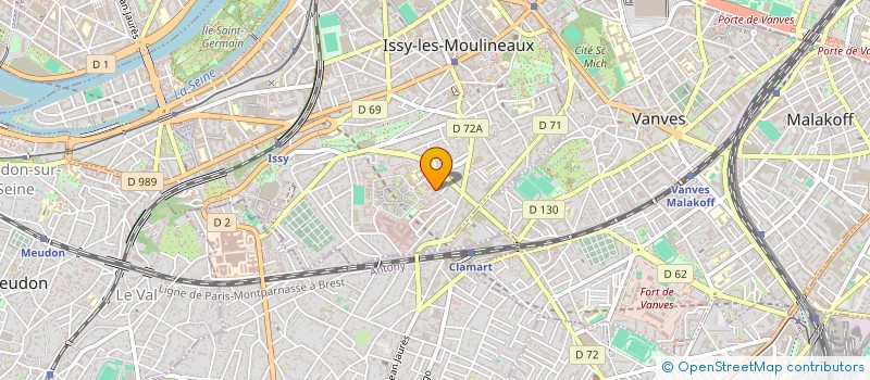 localisation de l'entreprise NEEC à ISSY-LES-MOULINEAUX