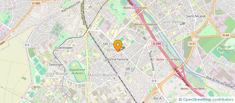 localisation de l'entreprise NEF à REIMS