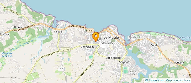 localisation de l'entreprise NEF-HAIR-TITI à LE MOULE