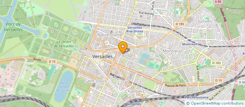 localisation de l'entreprise NEFEDIS à VERSAILLES