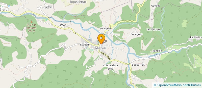 localisation de l'entreprise NEFELIBATA à MASSAT