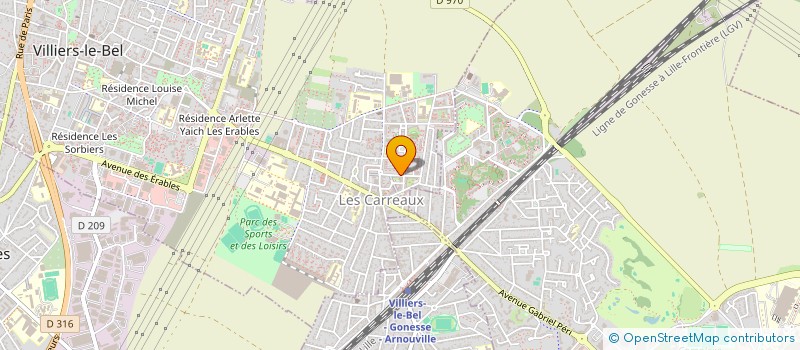 localisation de l'entreprise NEFER COUTURE à VILLIERS-LE-BEL