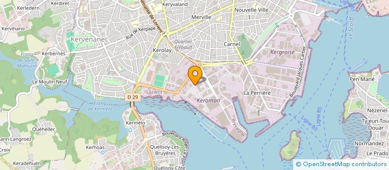 localisation de l'entreprise NEFSEA PRODUCTION à LORIENT