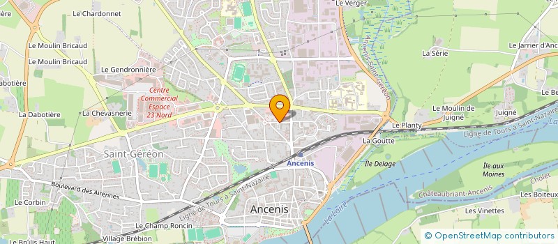 localisation de l'entreprise NEFTHIPHAR  ANCENIS-SAINT-GEREON