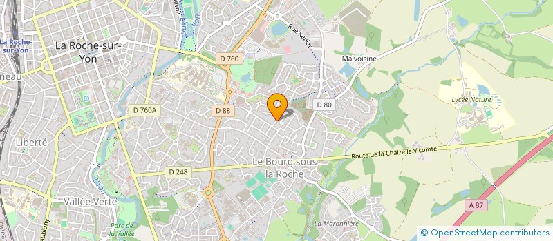 localisation de l'entreprise NEFY à LA ROCHE-SUR-YON