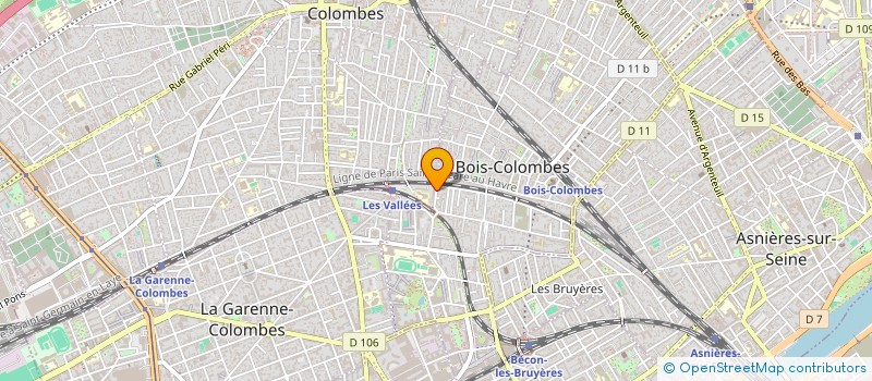 localisation de l'entreprise NEGARA IMMO à BOIS-COLOMBES