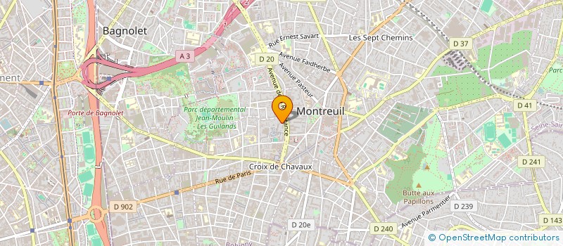 localisation de l'entreprise NEGEO CONSULTING à MONTREUIL