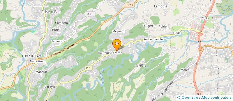 localisation de l'entreprise NEGEREC GUAMA ANTILLES  PETIT-BOURG