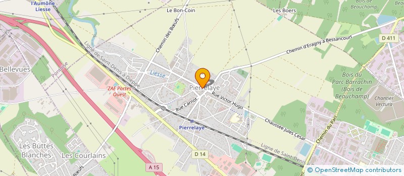 localisation de l'entreprise NEGO BAT  PIERRELAYE