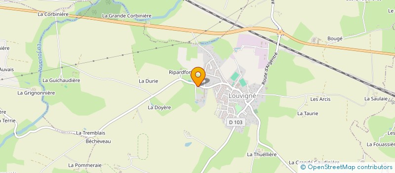 localisation de l'entreprise NEGO PRO à LOUVIGNE