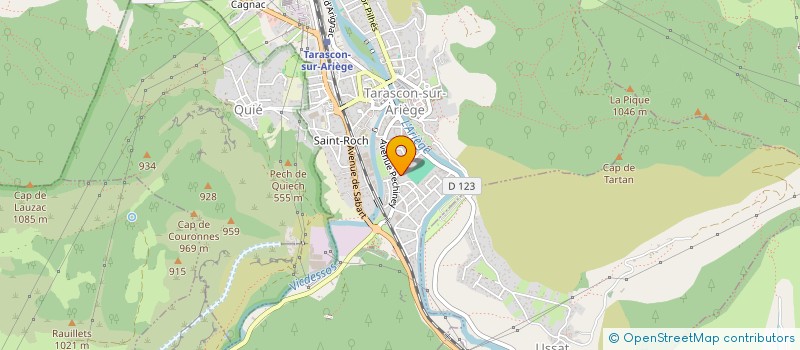 localisation de l'entreprise NEGO-SERVICE à TARASCON-SUR-ARIEGE