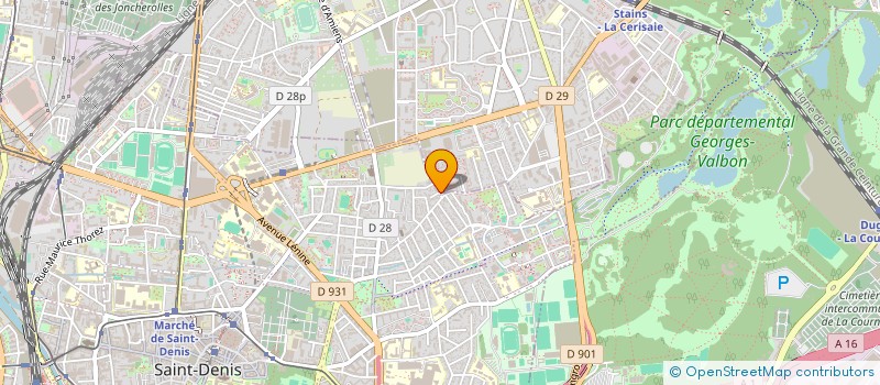 localisation de l'entreprise NEGOBEL  STAINS