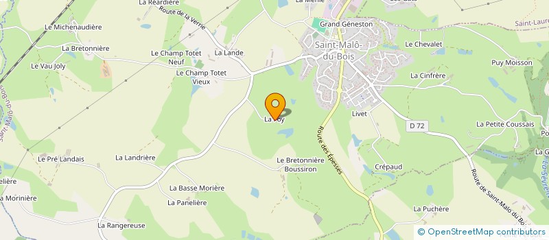 localisation de l'entreprise NEGOBEST-MICHENEAU à SAINT-MALO-DU-BOIS