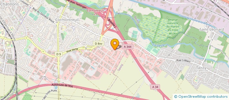 localisation de l'entreprise NEGOCE 2005  CORMONTREUIL