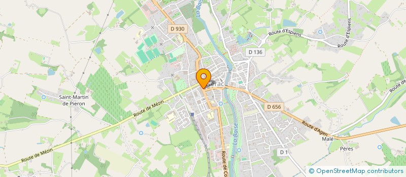 localisation de l'entreprise NEGOCE 47 à NERAC