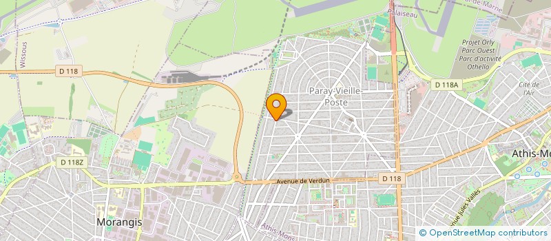 localisation de l'entreprise NEGOCE AB AUTO à PARAY-VIEILLE-POSTE