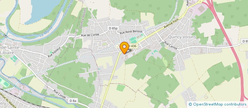 localisation de l'entreprise NEGOCE AGRO ALIMENTAIRE à QUINCY-VOISINS