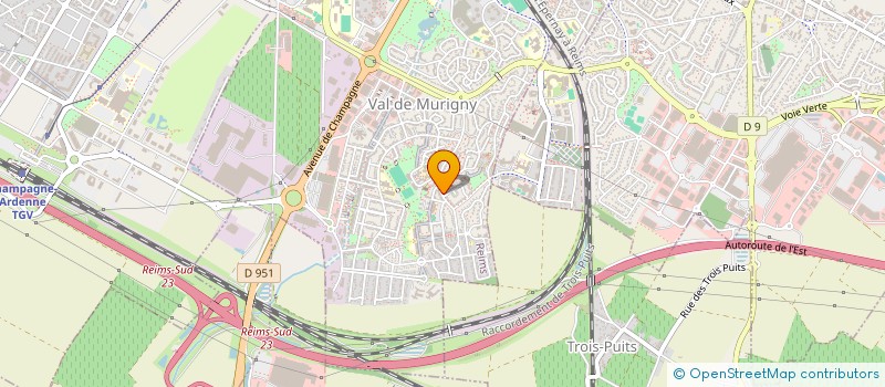 localisation de l'entreprise NEGOCE ALIMENTAIRE CHAMPAGNE à REIMS