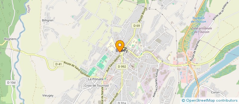 localisation de l'entreprise NEGOCE ARTS LOISIRS DIFFUSION  BELLEY