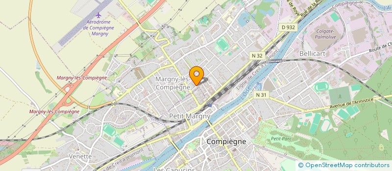 localisation de l'entreprise NEGOCE AUTO à MARGNY-LES-COMPIEGNE