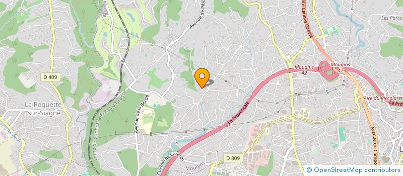 localisation de l'entreprise NEGOCE AUTO CANNES à MOUGINS