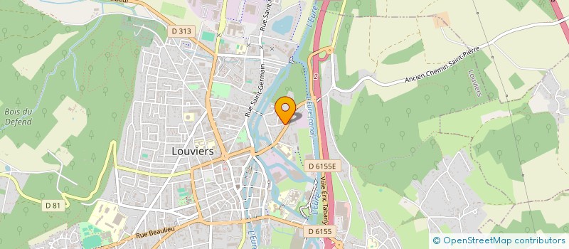 localisation de l'entreprise NEGOCE AUTO LOUVIERS à LOUVIERS