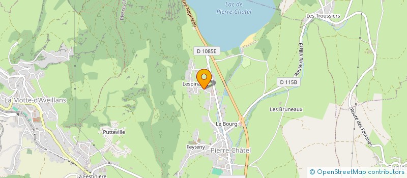 localisation de l'entreprise NEGOCE AUTO RHONE ALPES  PIERRE-CHATEL