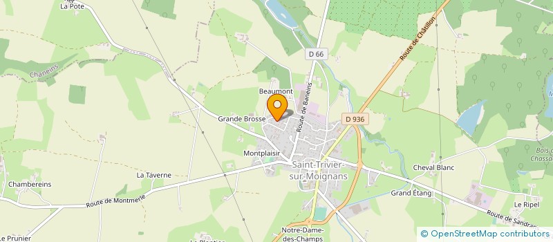 localisation de l'entreprise NEGOCE AUTOKAT  SAINT-TRIVIER-SUR-MOIGNANS