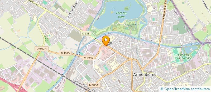 localisation de l'entreprise NEGOCE AUTOS à ARMENTIERES