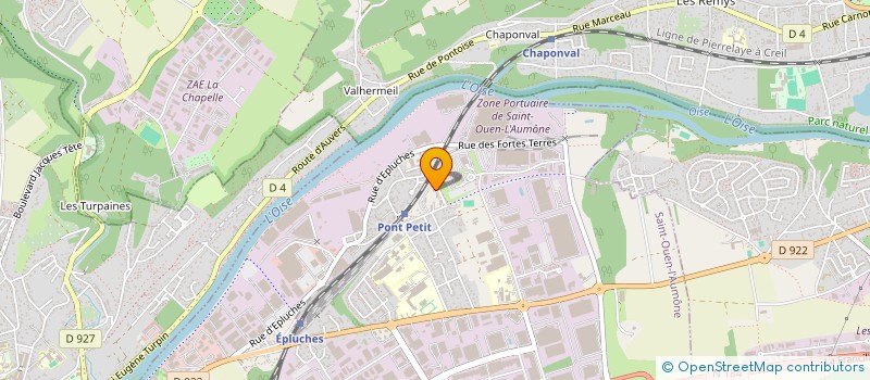 localisation de l'entreprise NEGOCE BATIMENT à SAINT-OUEN-L'AUMONE