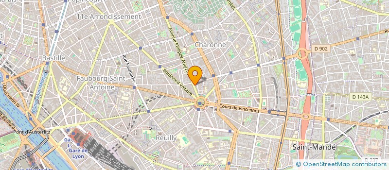 localisation de l'entreprise NEGOCE BATIMENT CONSTRUCTION  PARIS