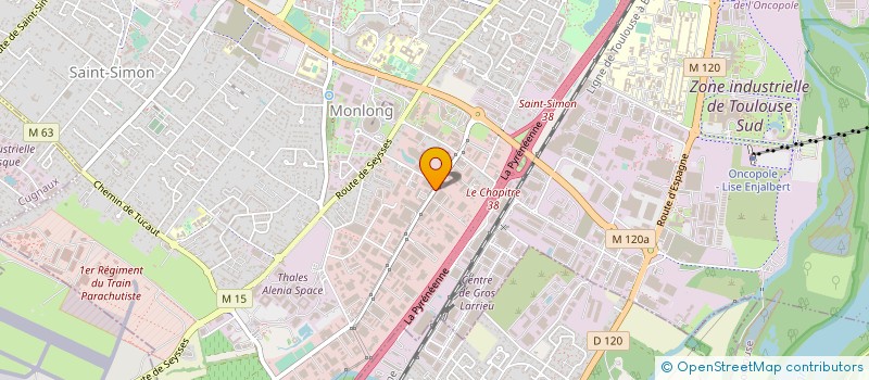 localisation de l'entreprise NEGOCE BOIS OSSATURES à TOULOUSE