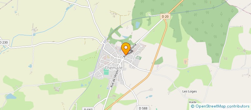 localisation de l'entreprise NEGOCE BOIS RG à CHEMAZE