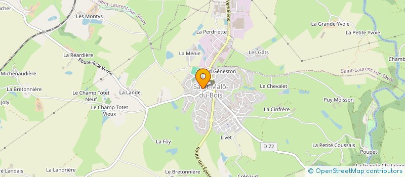 localisation de l'entreprise NEGOCE BOVINS OVINS VEAUX à SAINT-MALO-DU-BOIS