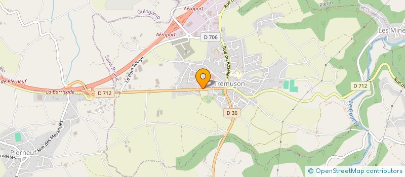 localisation de l'entreprise NEGOCE BRETAGNE DIRECT  TREMUSON