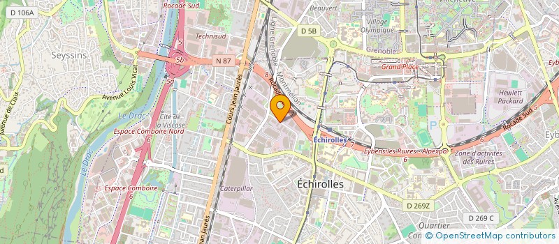 localisation de l'entreprise NEGOCE CAR 38 à ECHIROLLES