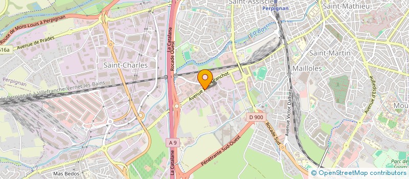 localisation de l'entreprise NEGOCE CARRELAGE 66 à PERPIGNAN