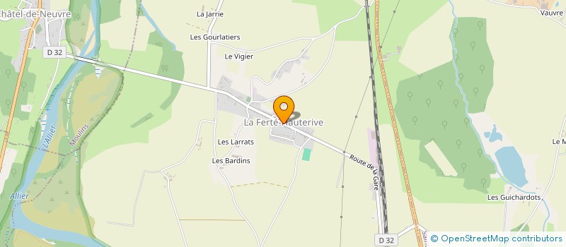 localisation de l'entreprise NEGOCE CENTRE EST à LA FERTE-HAUTERIVE
