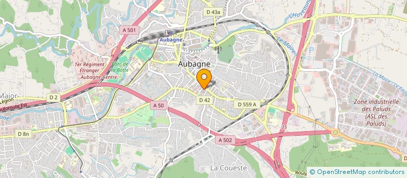 localisation de l'entreprise NEGOCE&CONSEIL  AUBAGNE