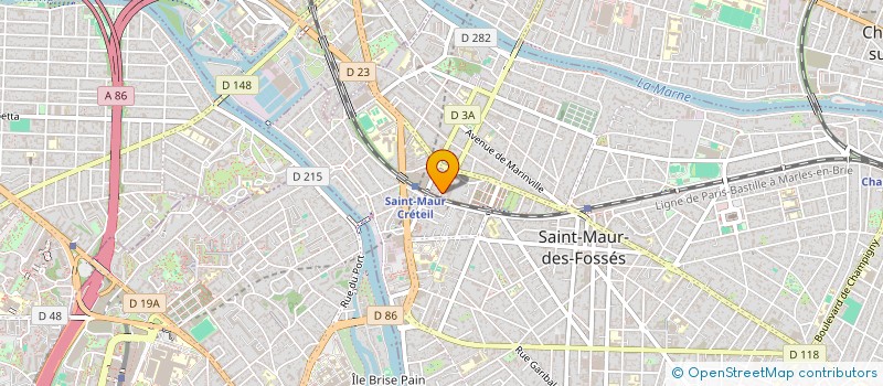 localisation de l'entreprise NEGOCE D'OPTIQUE ET D'AUDITION à SAINT-MAUR-DES-FOSSES