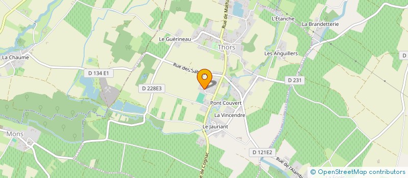 localisation de l'entreprise NEGOCE DE BOIS ROUGIER à THORS